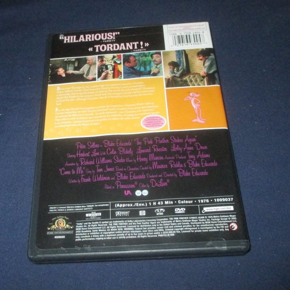 The Pink Panther Strikes Again (DVD, 2005, Widescreen, Canada) Peter Sellers - Picture 3 of 3